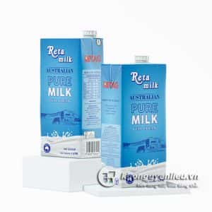 Sữa Tươi Tiệt Trùng Không Đường Reta Milk 1L